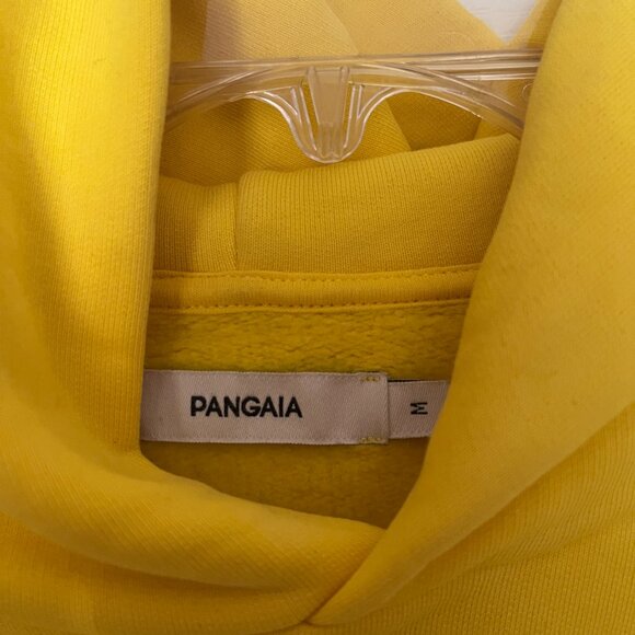 Pangaia yellow cotton hoodie sz. m - Picture 6 of 10